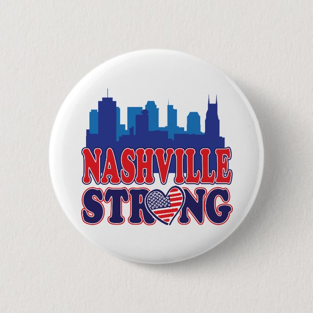 Nashville-Strong-USA-Heart Knapp (Framsida)