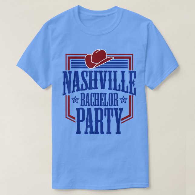 Nashville Svärmorsfest Silt Bachelor Presente T Shirt (Design framsida)