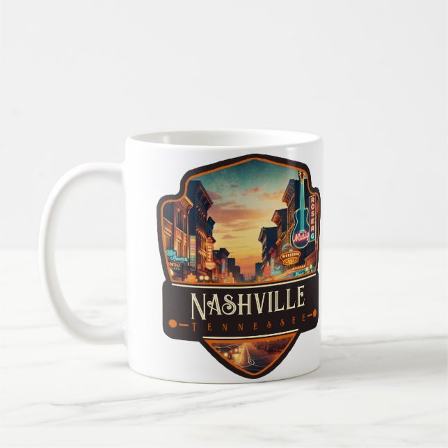 Nashville, Tennessee | Antik & Vintage Kaffemugg (Vänster)