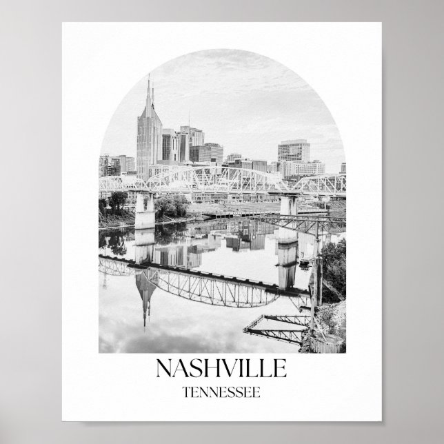 Nashville Tennessee Arch Photo Print Poster (Framsidan)
