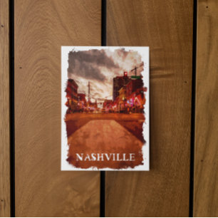 Nashville Tennessee City View Vykort