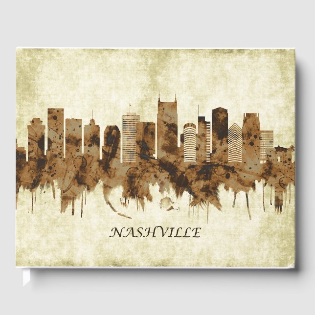 Nashville Tennessee Cityscape Gästböcker (Framsida)