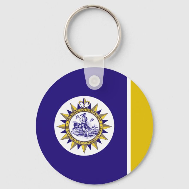 Nashville (Tennessee) flagga Keychain Nyckelring (Framsida)