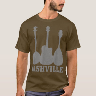 Nashville Tennessee Guitar Player Land Music Ci T Shirt