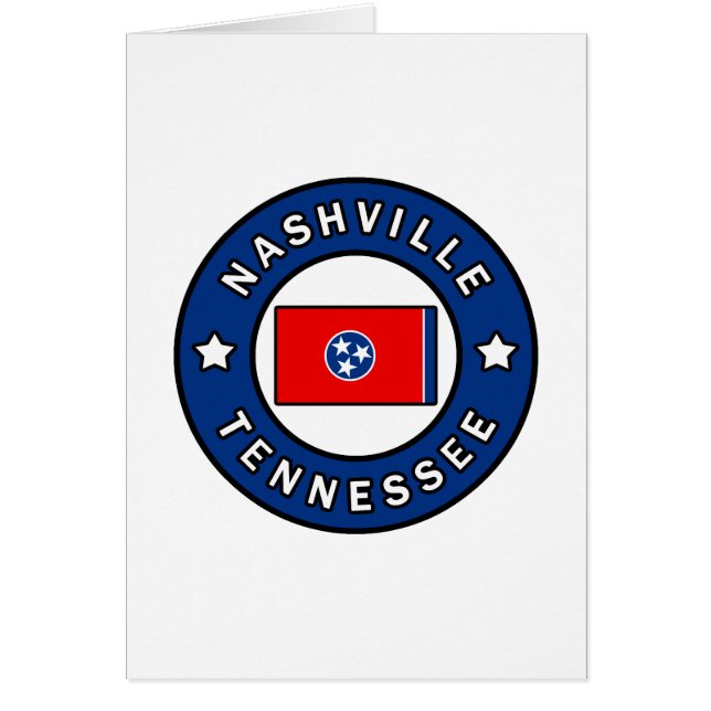 Nashville Tennessee Hälsningskort (Framsidan)