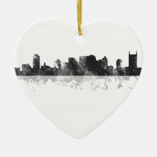 NASHVILLE TENNESSEE HORISONT JULGRANSPRYDNAD KERAMIK
