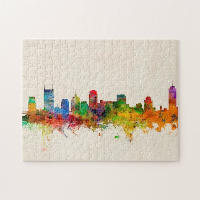 Nashville Tennessee horisontCityscape Pussel (Horisontell)