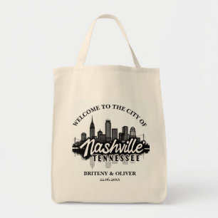 Nashville Tennessee Landskapsdestination Bröllop Tygkasse