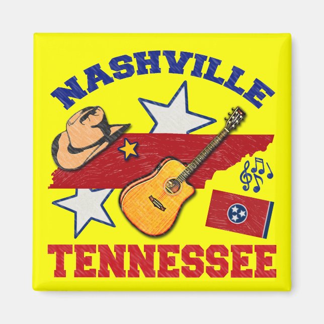 Nashville, Tennessee Magnet (Framsidan)