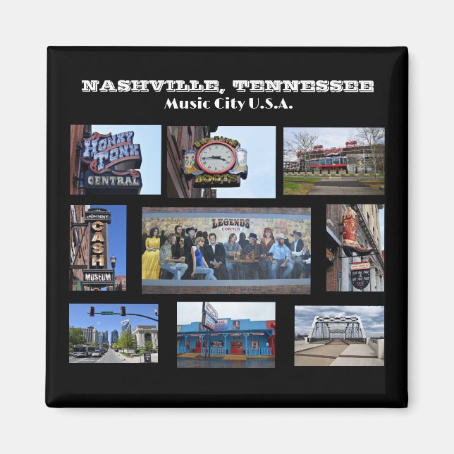 Nashville, Tennessee Magnet (Framsidan)