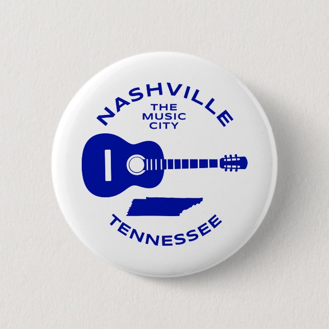 Nashville Tennessee Music City Knapp (Framsida)