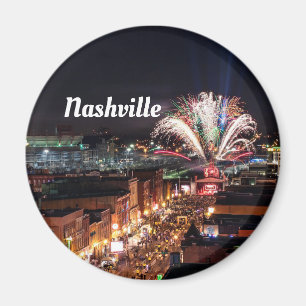 Nashville Tennessee Nightlife Photo Magnet