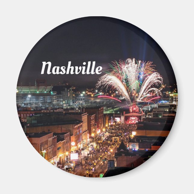 Nashville Tennessee Nightlife Photo Magnet (Framsidan)