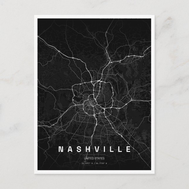 Nashville Tennessee resa Vykort (Framsida)