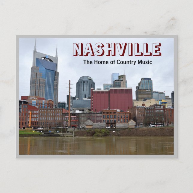 Nashville Tennessee Riverfront Helg Vykort (Framsida)