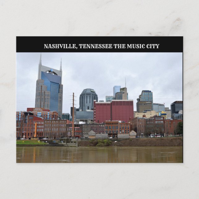 Nashville, Tennessee Riverfront Vykort (Framsida)