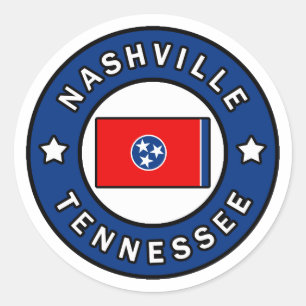 Nashville Tennessee Runt Klistermärke