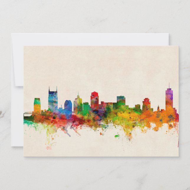 Nashville Tennessee Skyline Cityscape (Framsida)