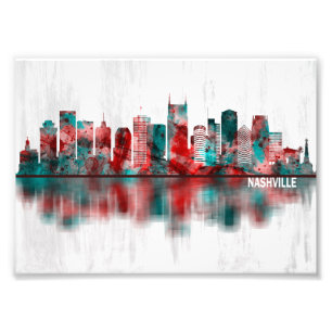 Nashville Tennessee Skyline Fototryck