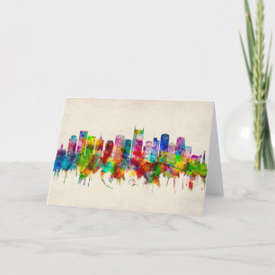 Nashville Tennessee Skyline Helgkort