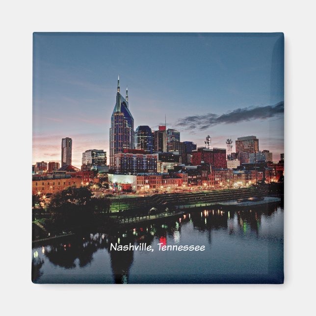 Nashville, Tennessee-skyline Magnet (Framsidan)