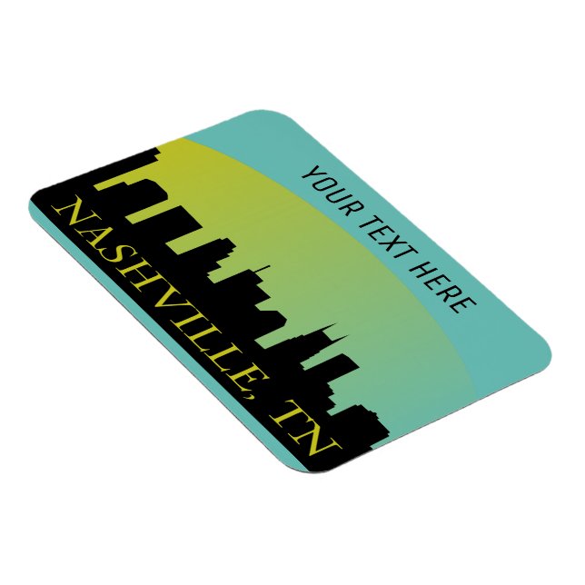 Nashville, Tennessee Skyline Magnet (Högersidan)