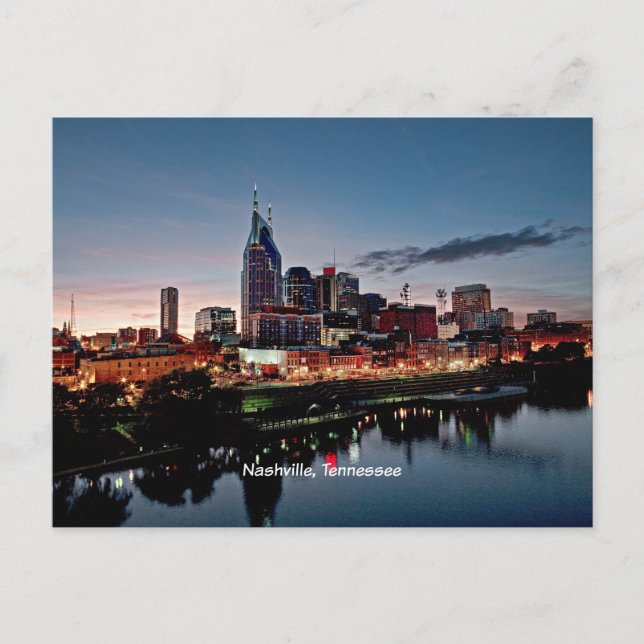 Nashville, Tennessee-skyline Vykort (Framsida)