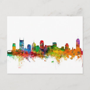 Nashville Tennessee Skyline Vykort