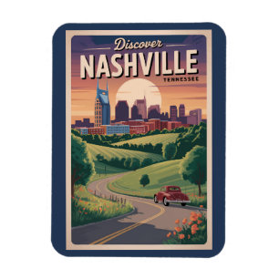Nashville Tennessee Södra vägresor Konst Magnet