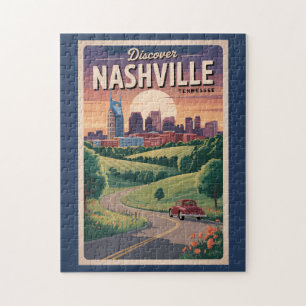 Nashville Tennessee Södra vägresor Konst Pussel