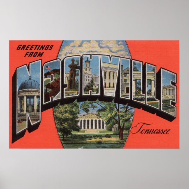 Nashville, Tennessee - Stora Brev Scenes 2 Poster (Framsidan)