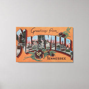 Nashville Tennessee - stora brevplatser Canvastryck