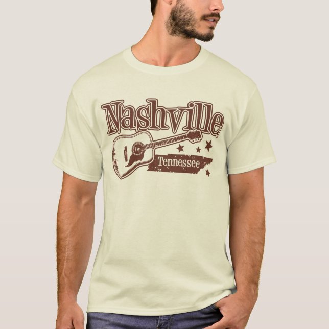 Nashville Tennessee T Shirt (Framsida)