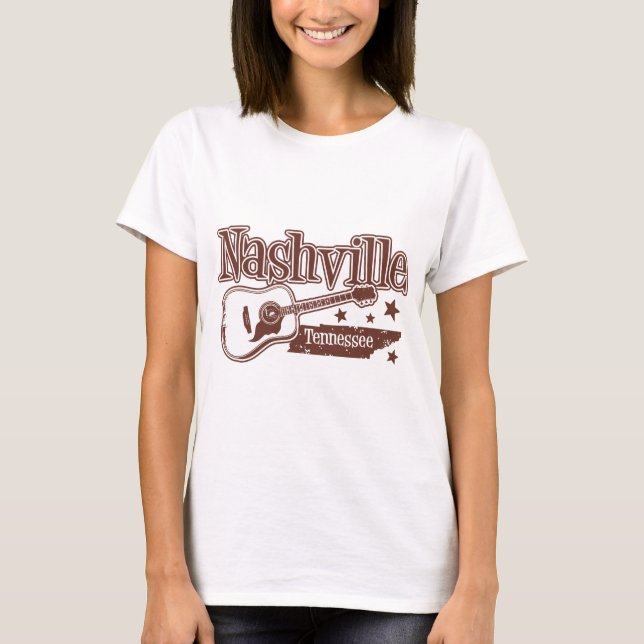 Nashville Tennessee T Shirt (Framsida)