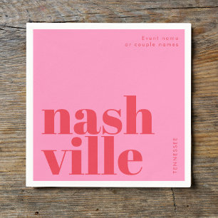 Nashville Tennessee typografi fest Pappersservett