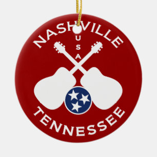 Nashville Tennessee USA Julgransprydnad Keramik