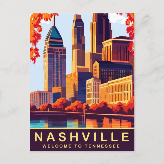 Nashville, Tennessee, USA, Travel Vykort (Framsida)