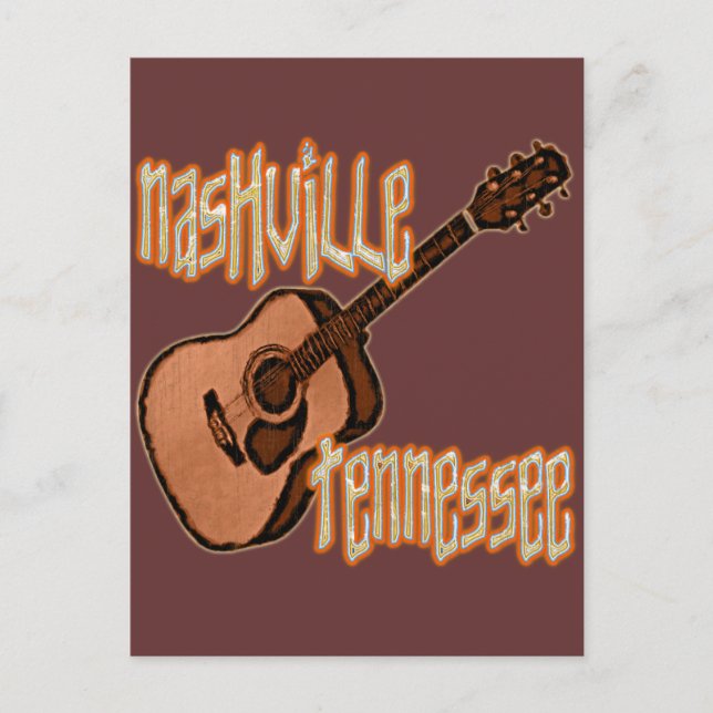 NASHVILLE TENNESSEE VYKORT (Framsida)