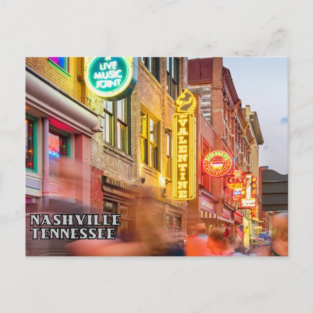 Nashville Tennessee-vykort i centrala staden Vykort (Framsida)
