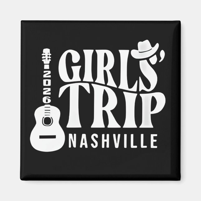 Nashville Tjejresa 2026 Magnet (Framsidan)
