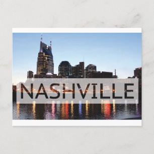 Nashville, TN, centrala delen av floden Vykort
