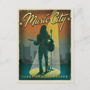 Nashville, TN - Flicka Vykort