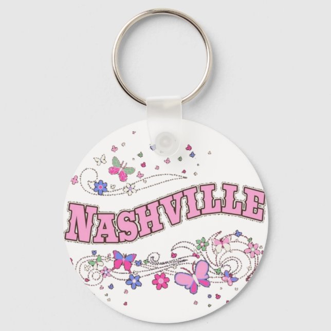 Nashville TN Keychain Nyckelring (Framsida)
