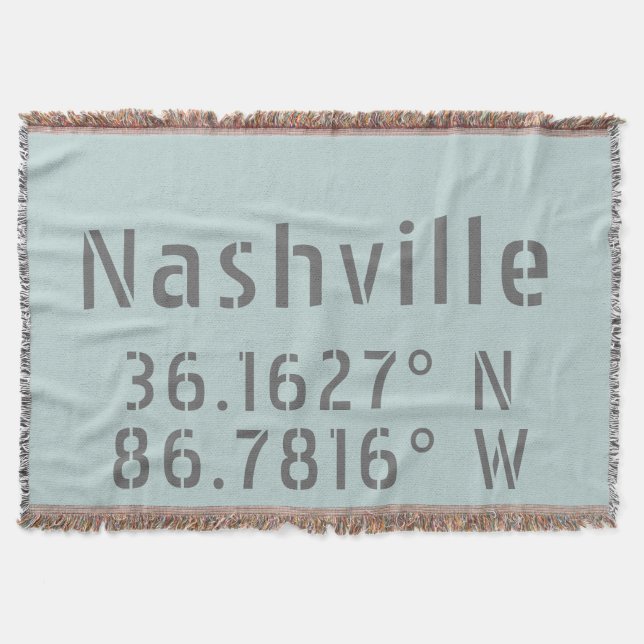 Nashville TN Latitude Longitud Filt (Framsidan)