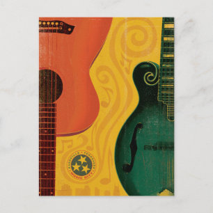 Nashville, TN - Mandolin Guitar Vykort