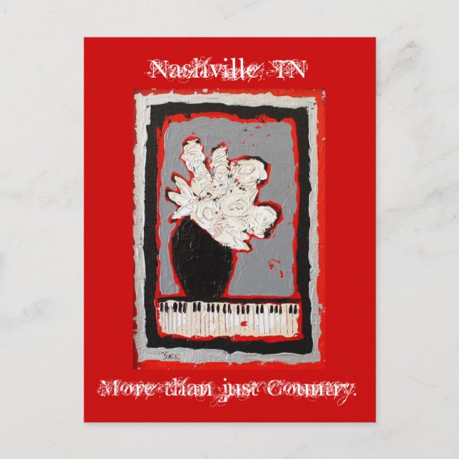 Nashville, TN, mer än bara land-vykort Vykort (Framsida)