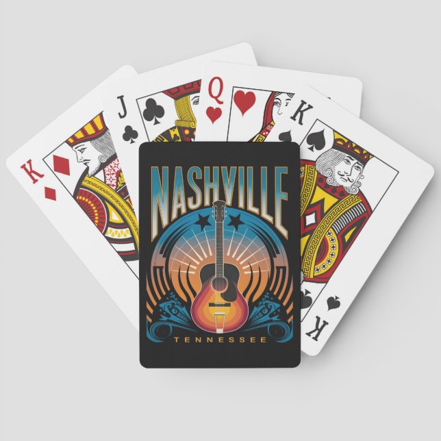 Nashville, TN - Music City USA Casinokort (Baksidan)