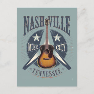 Nashville, TN - Music City USA Helg Vykort