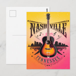 Nashville, TN - Music City USA Vykort