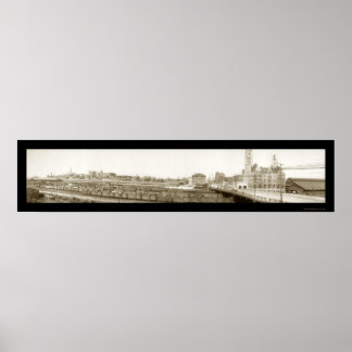 Nashville, TN Railroad Photo 1905 Poster
